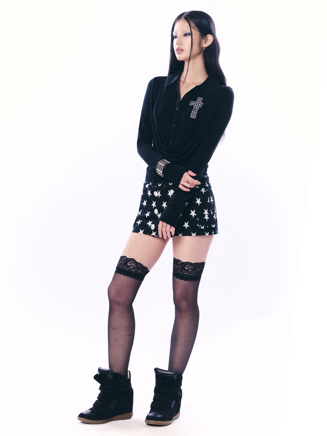 【SETUP‐EXE】SHEER LAYERED SHIRT