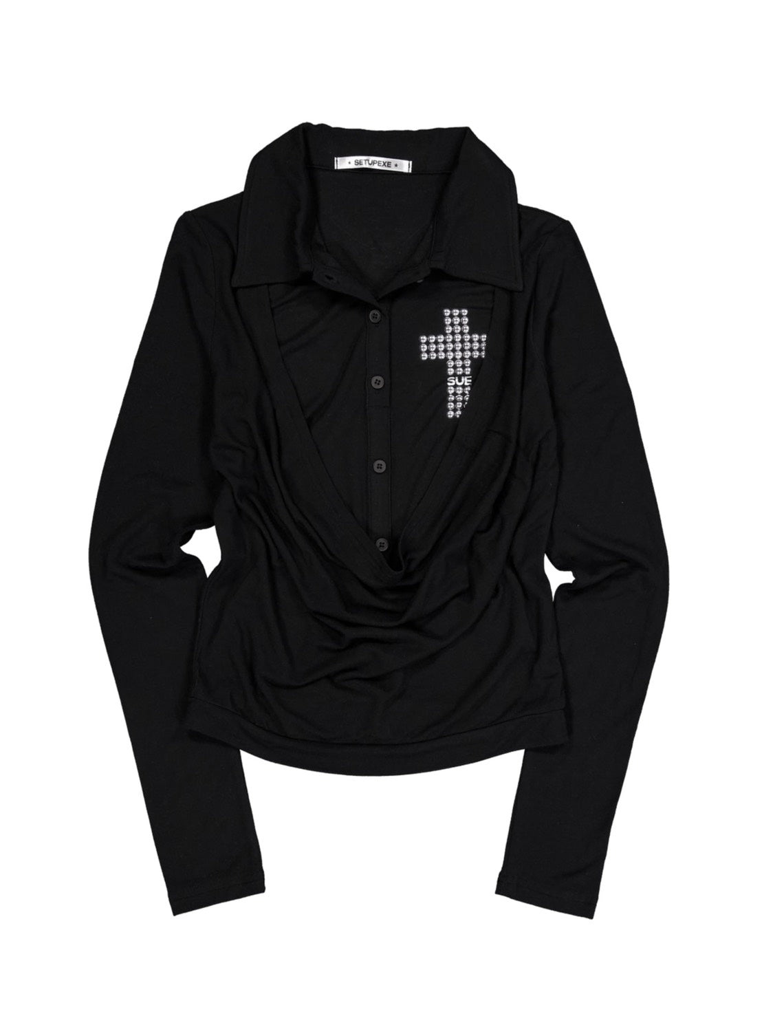 【SETUP‐EXE】SHEER LAYERED SHIRT