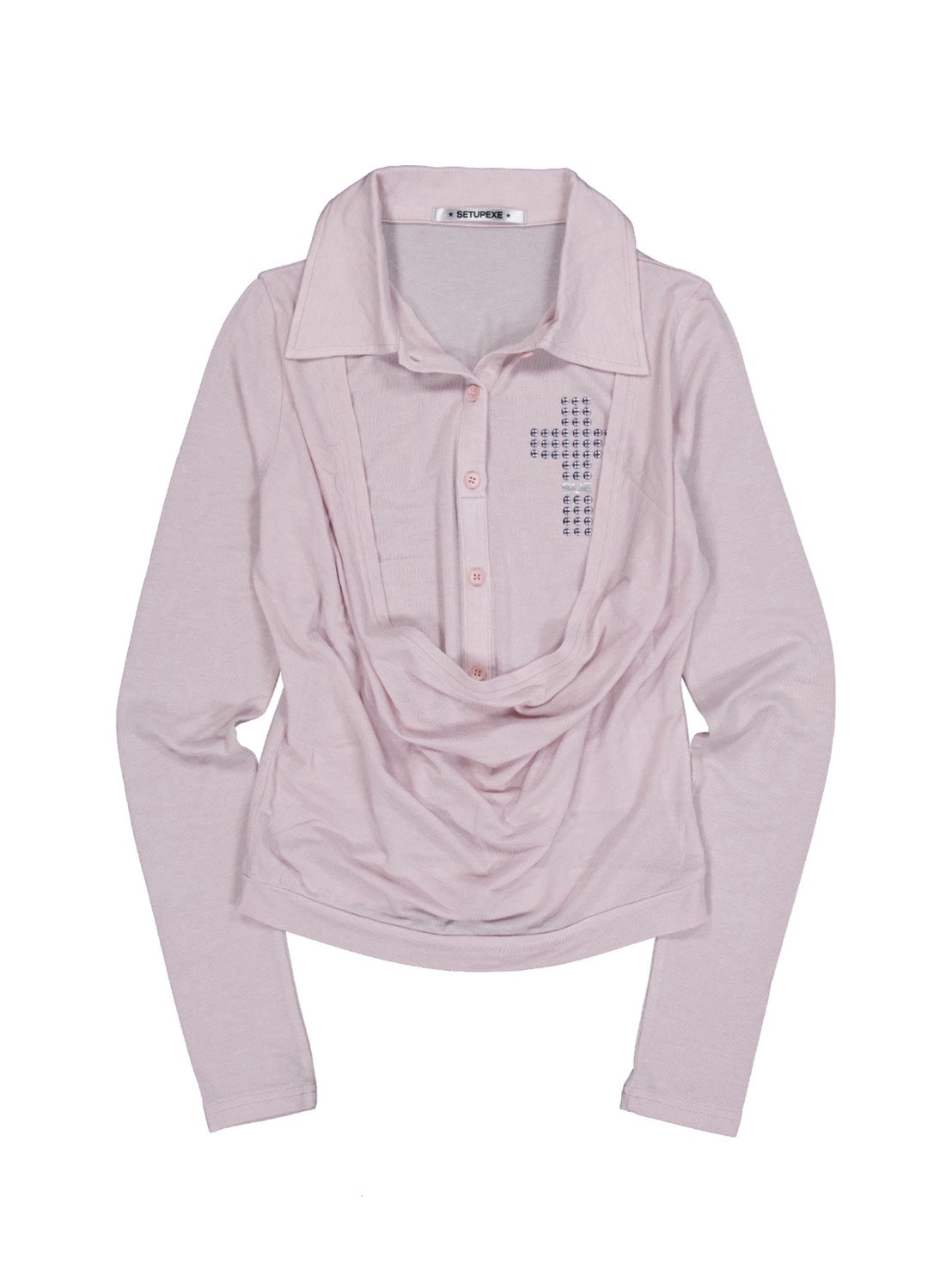 【SETUP‐EXE】SHEER LAYERED SHIRT
