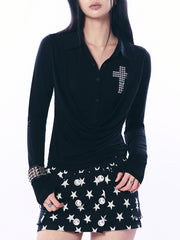 【SETUP‐EXE】SHEER LAYERED SHIRT