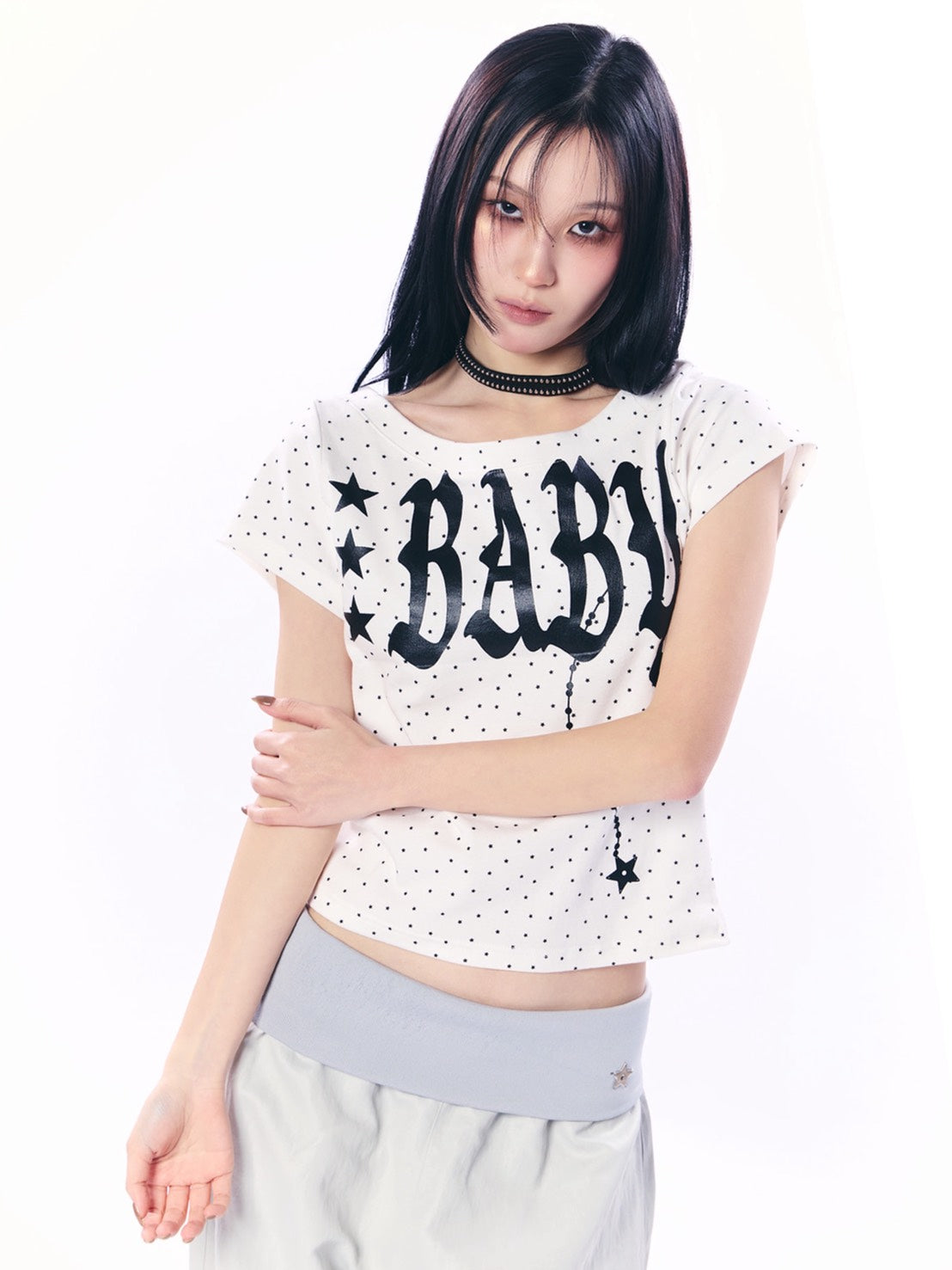 【SETUP‐EXE】BABY WIDE NECK TOP