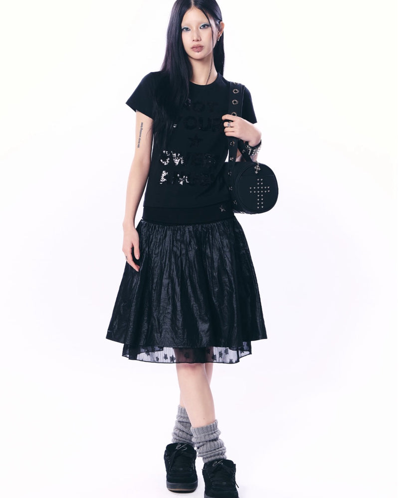 【SETUP‐EXE】SEQUIN LETTERING TOP