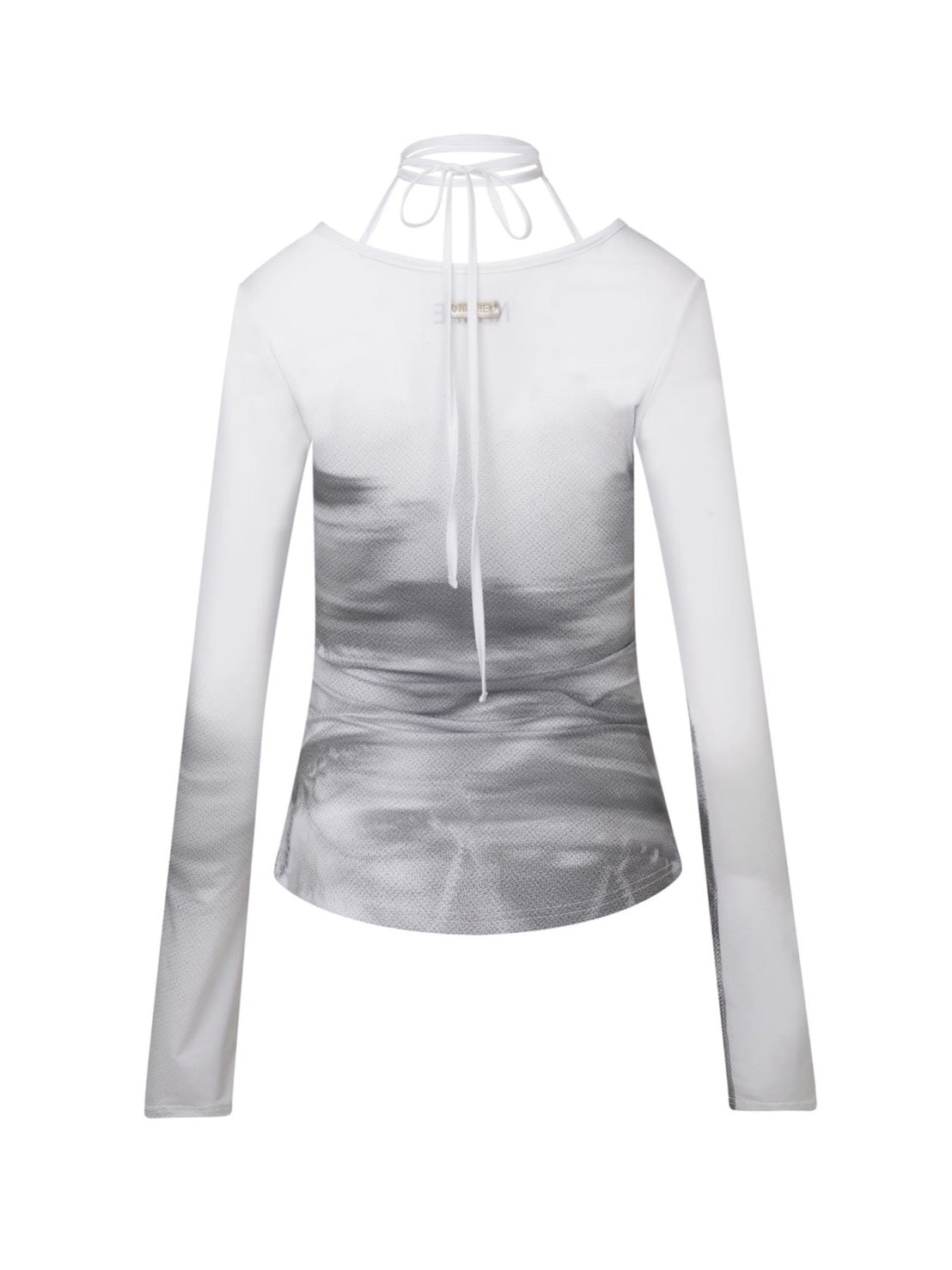 【NACHE】CUT-OUT SLIM FIT LONG SLEEVE