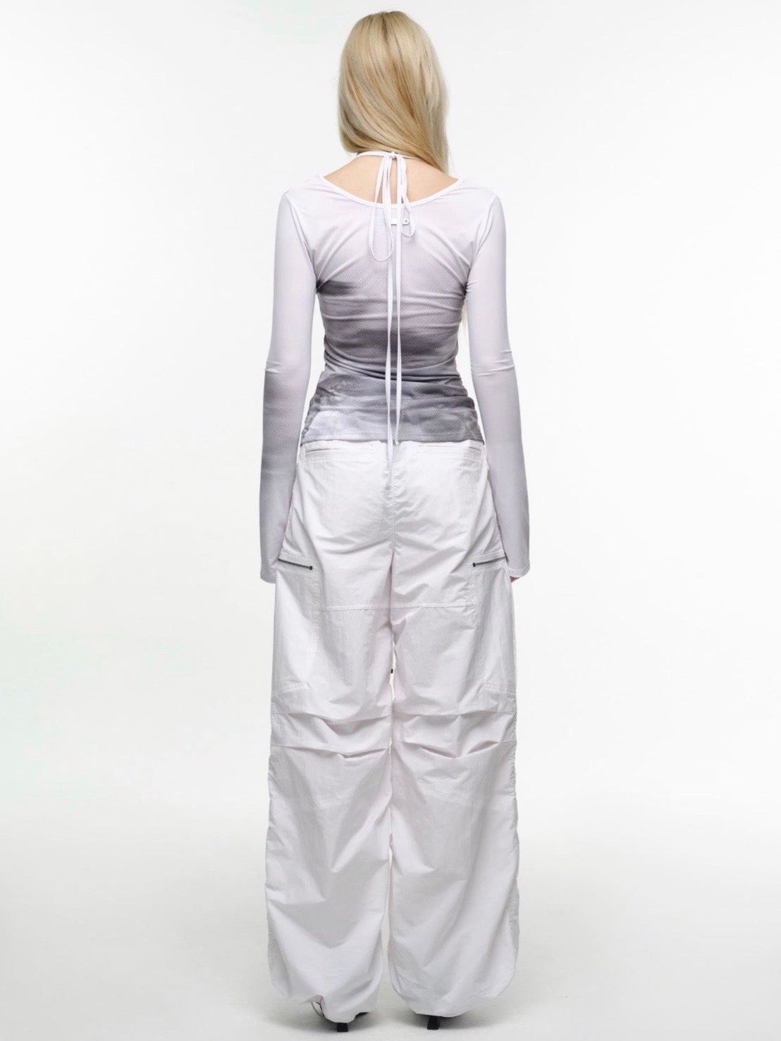 【NACHE】CUT-OUT SLIM FIT LONG SLEEVE