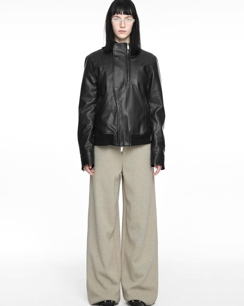 【NACHE】RIDER LEATHER SHEARLING JACKET (UNISEX)