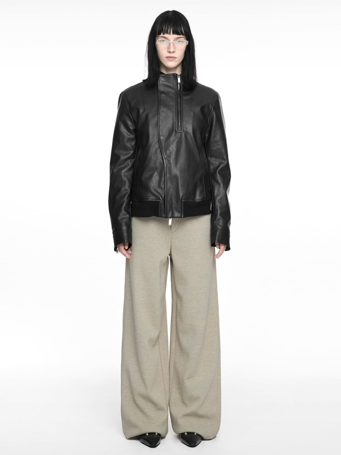 【NACHE】RIDER LEATHER SHEARLING JACKET (UNISEX)