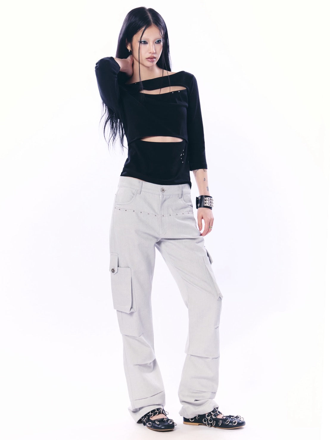 【SETUP‐EXE】DOUBLE CUT-OUT TOP