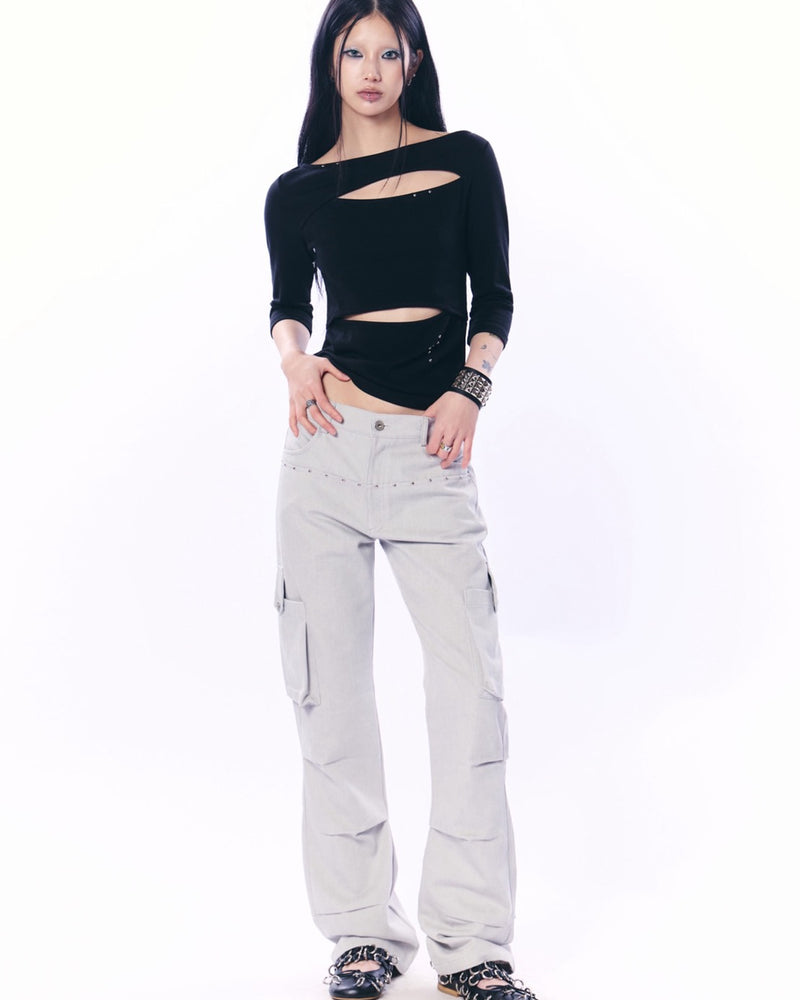 【SETUP‐EXE】DOUBLE CUT-OUT TOP