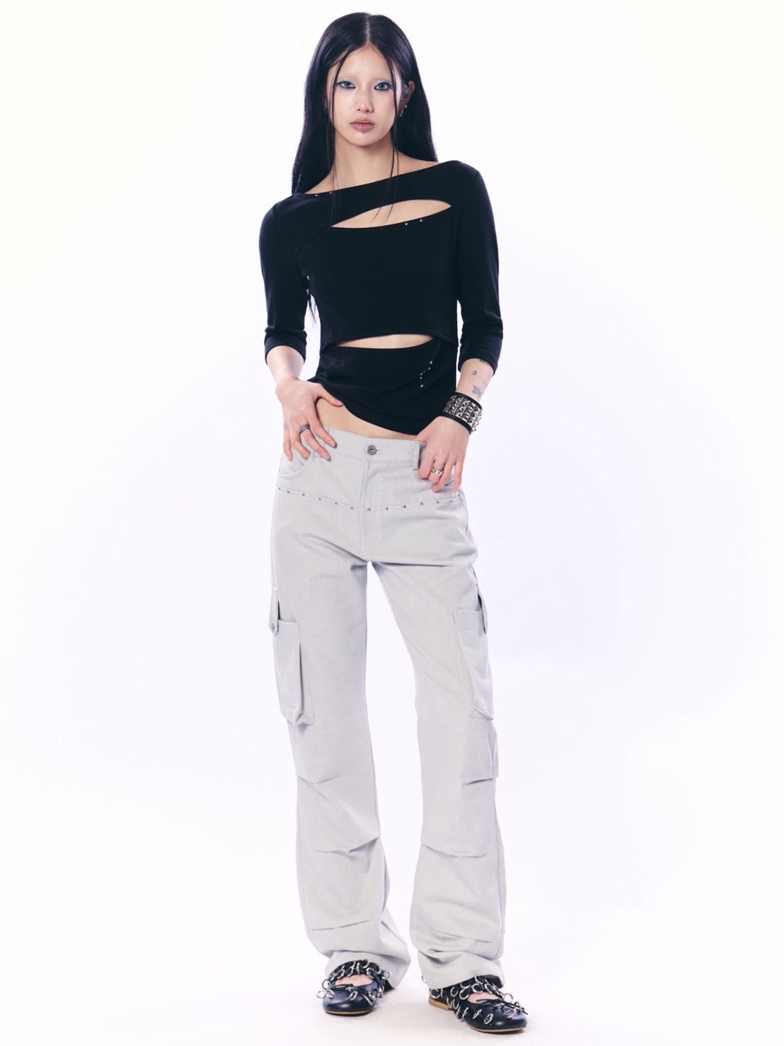 【SETUP‐EXE】DOUBLE CUT-OUT TOP