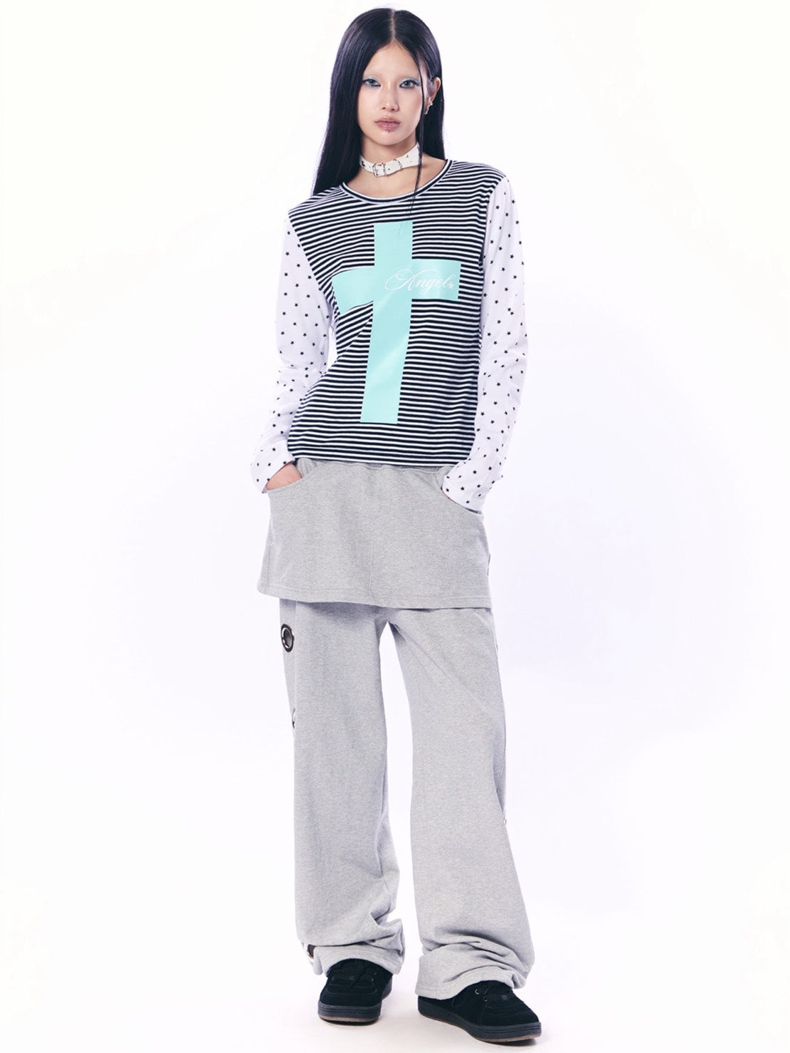 【SETUP‐EXE】MIXED PATTERN TOP