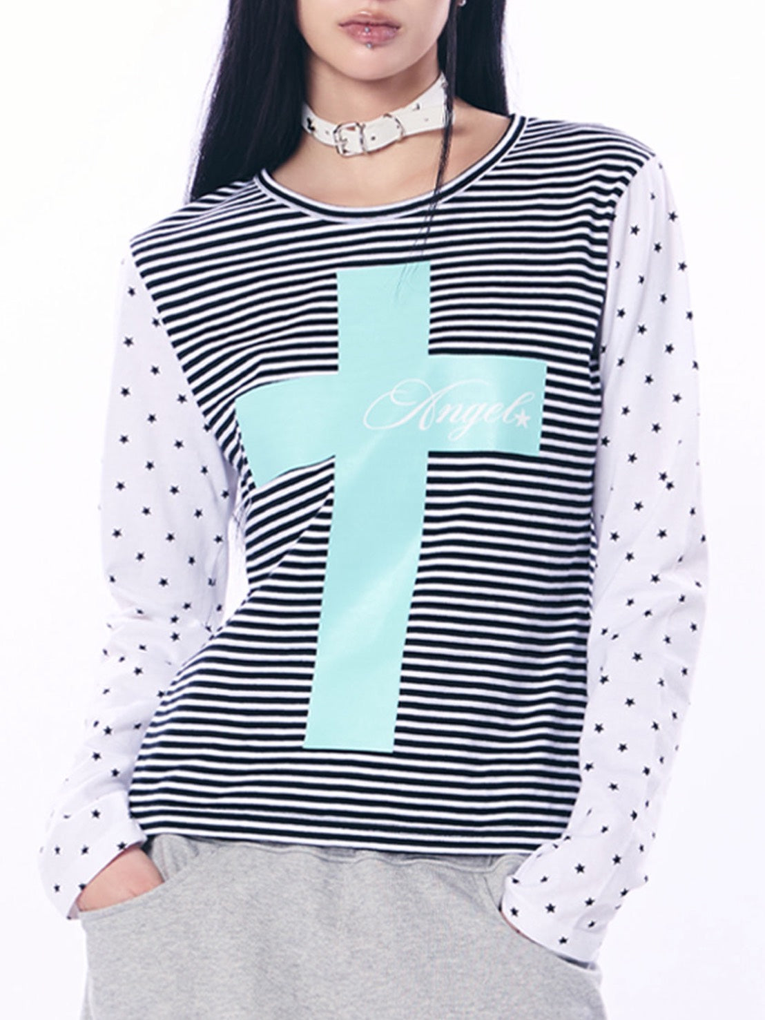 【SETUP‐EXE】MIXED PATTERN TOP
