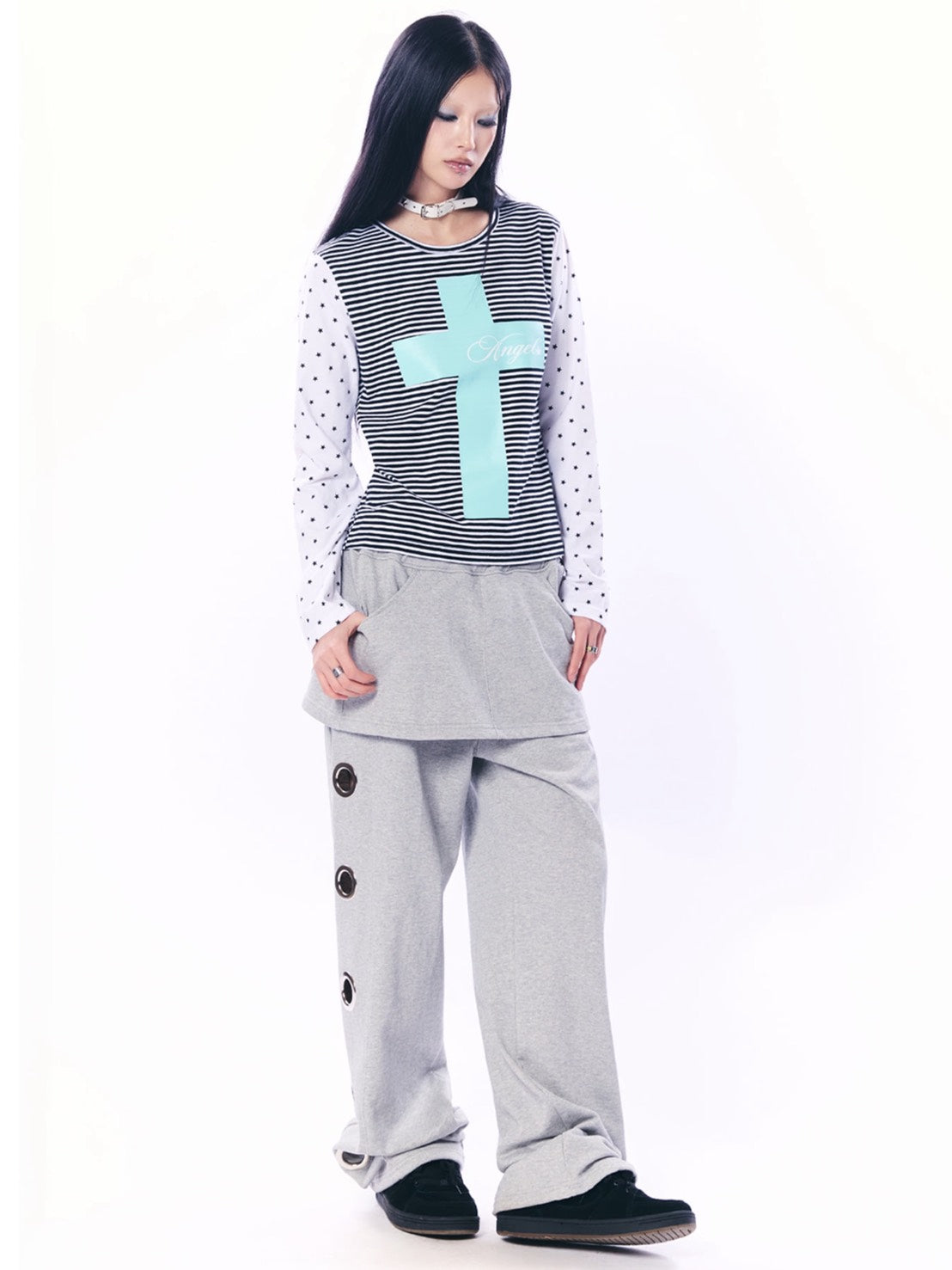 【SETUP‐EXE】MIXED PATTERN TOP