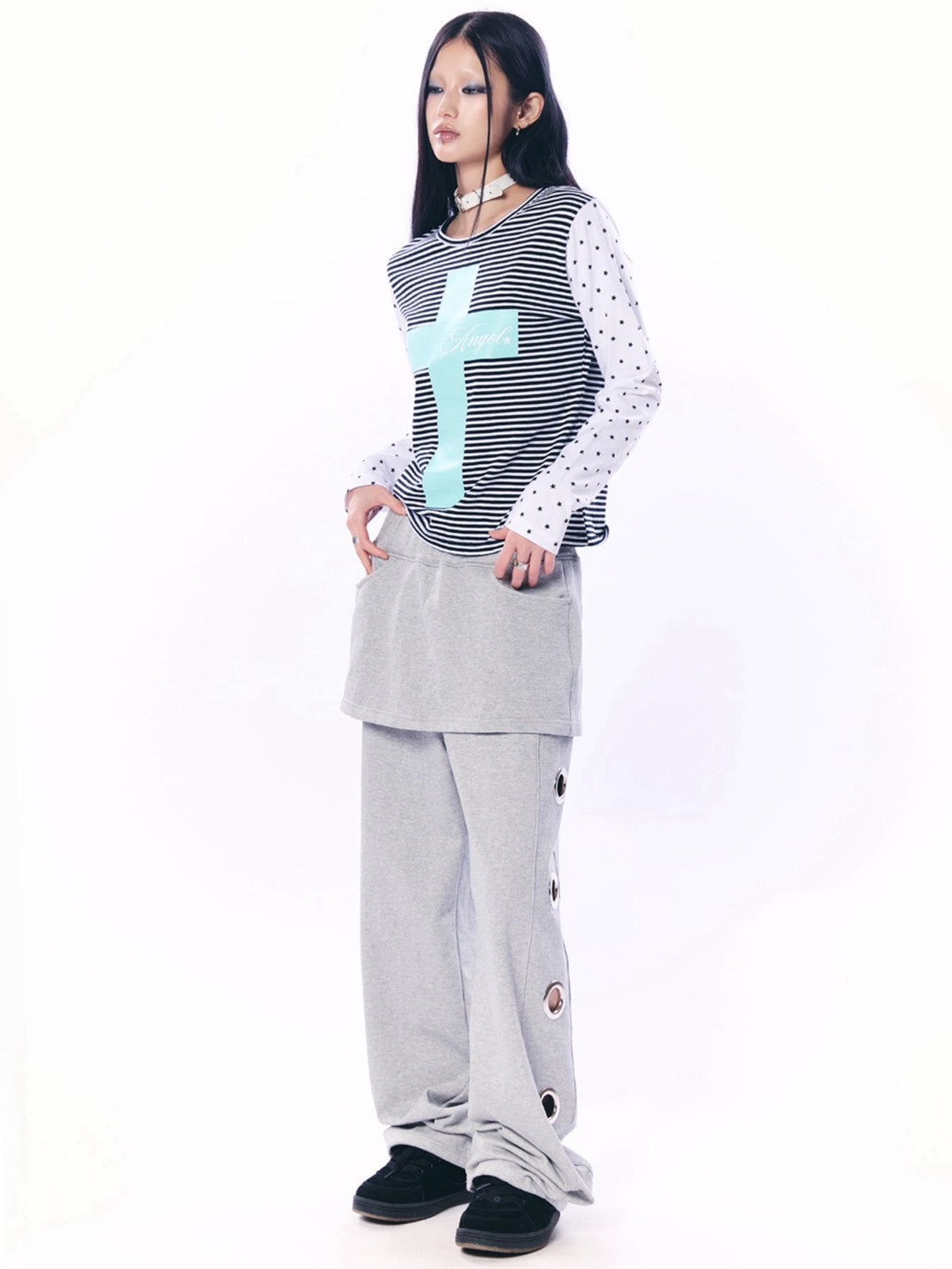 【SETUP‐EXE】MIXED PATTERN TOP