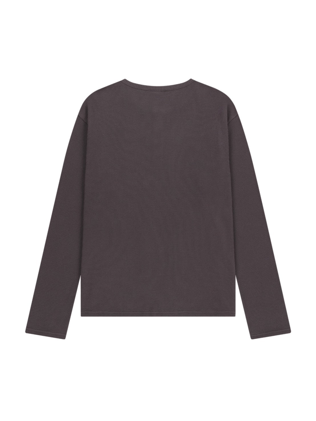 AAKAM】Waffle Henley Neck Long Sleeve – PRESSING WEB SHOP
