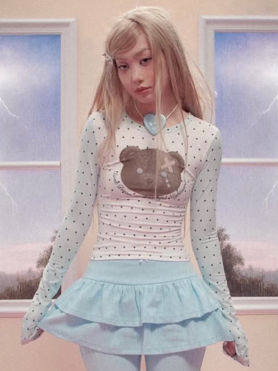 【Unopened gift】heart button chocker