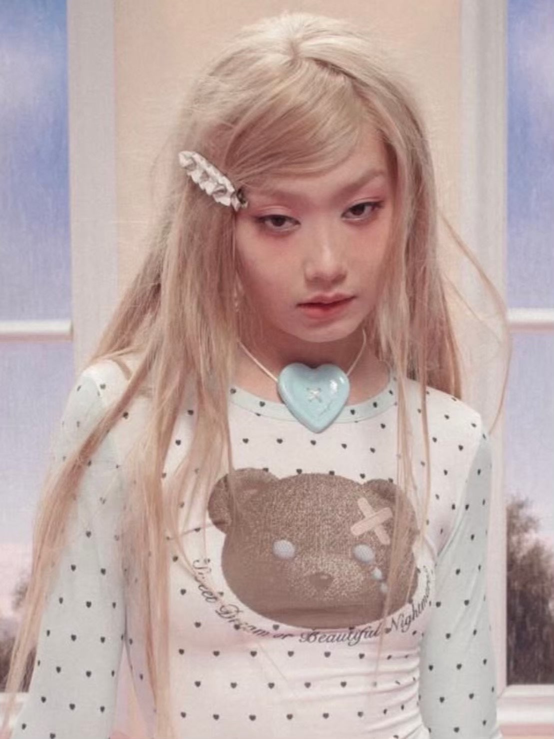 【Unopened gift】heart button chocker