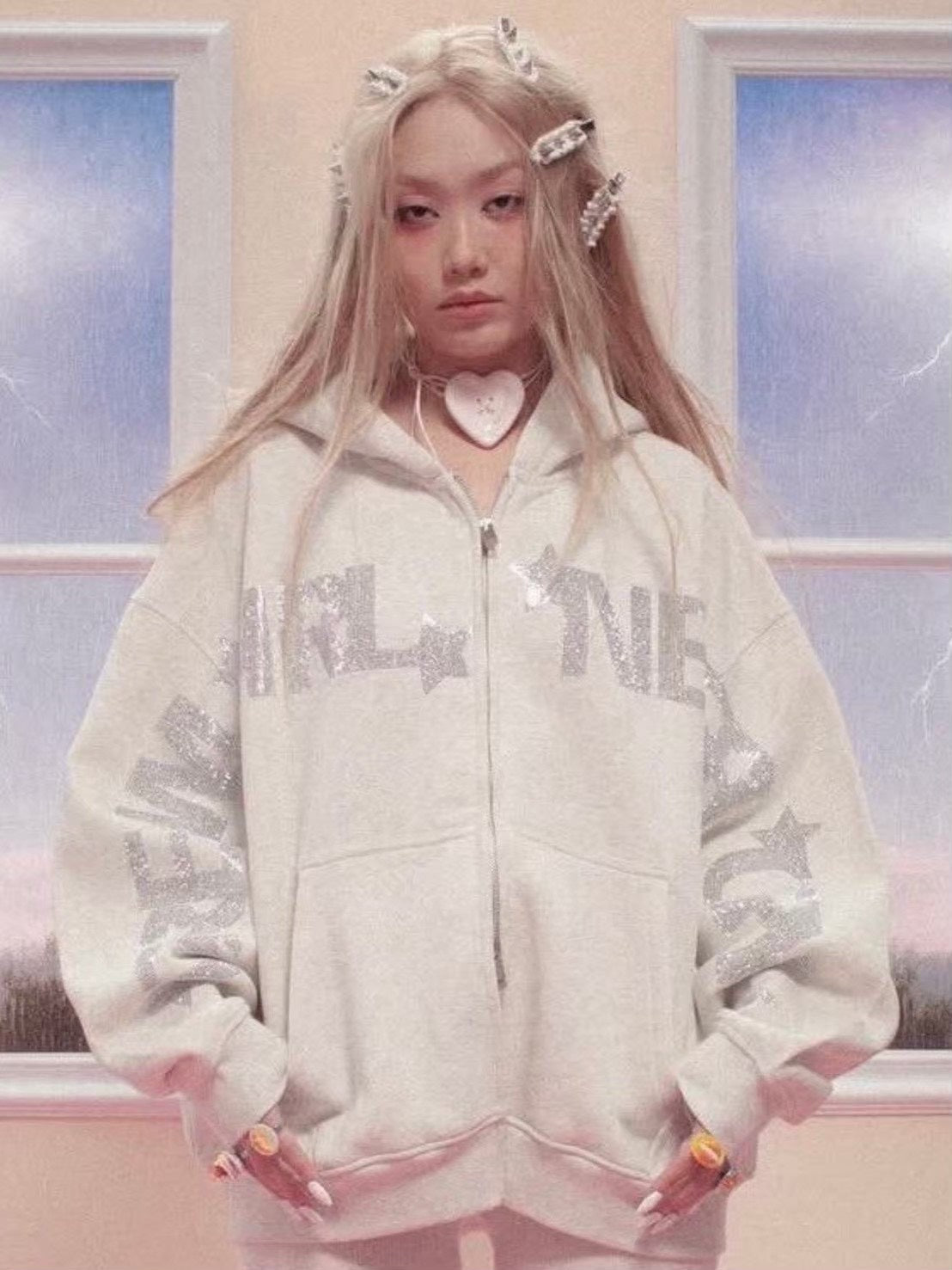 【Unopened gift】heart button chocker