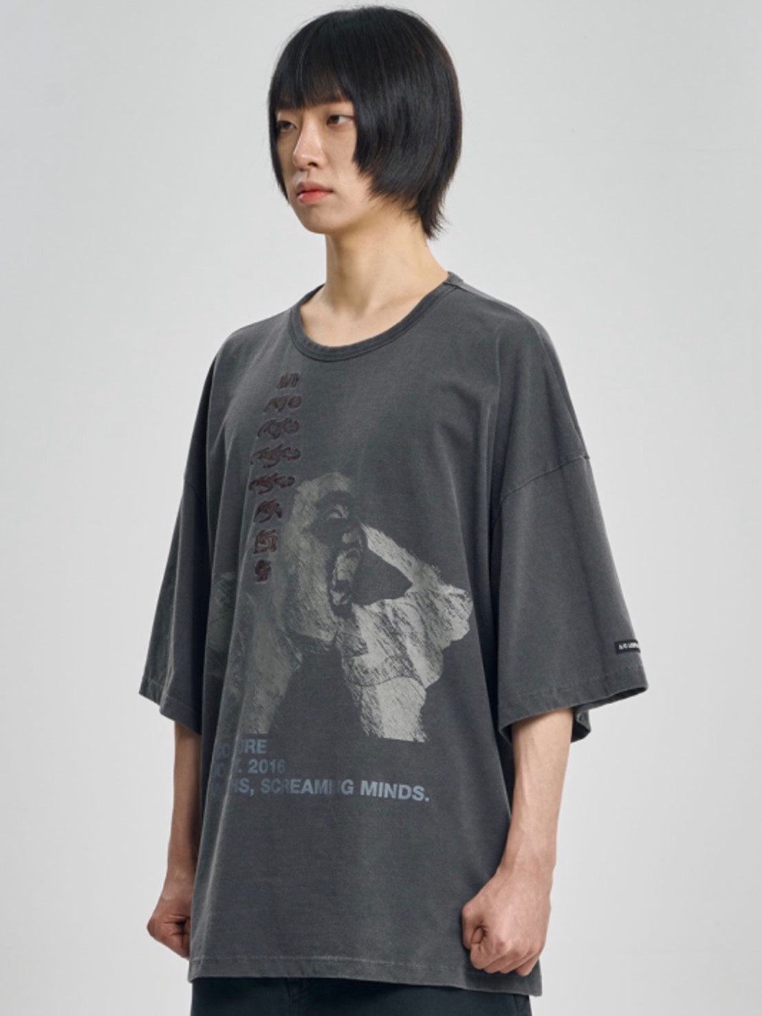 【AJOBYAJO】Soundless Wailing Wide T-Shirt
