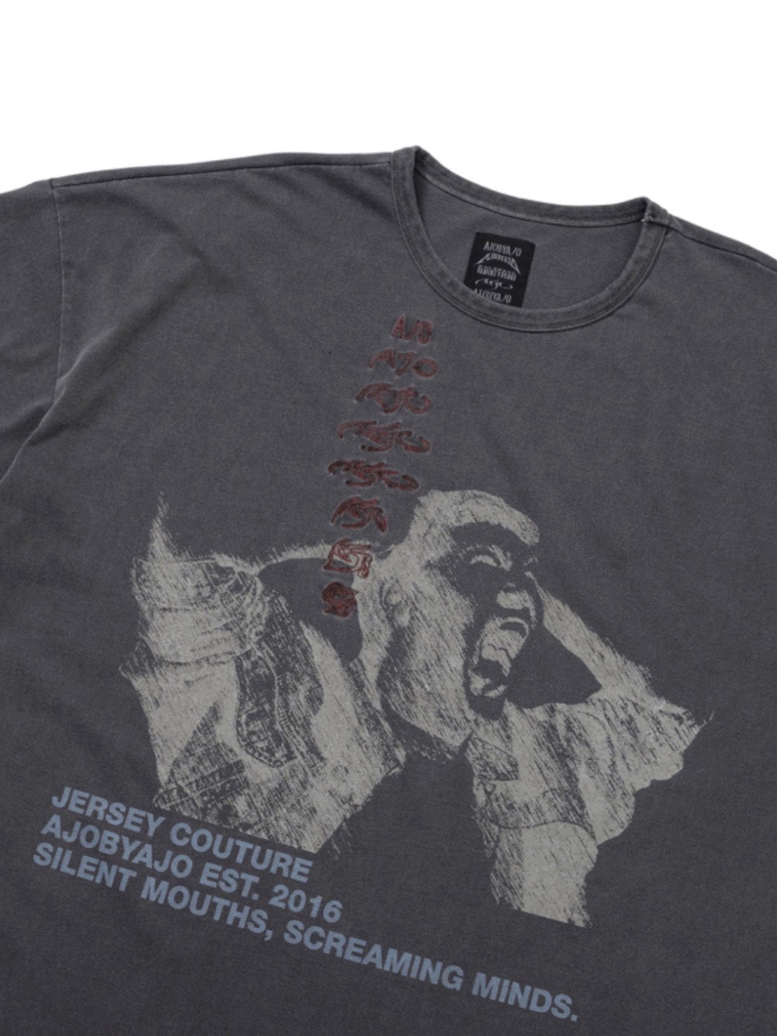 【AJOBYAJO】Soundless Wailing Wide T-Shirt