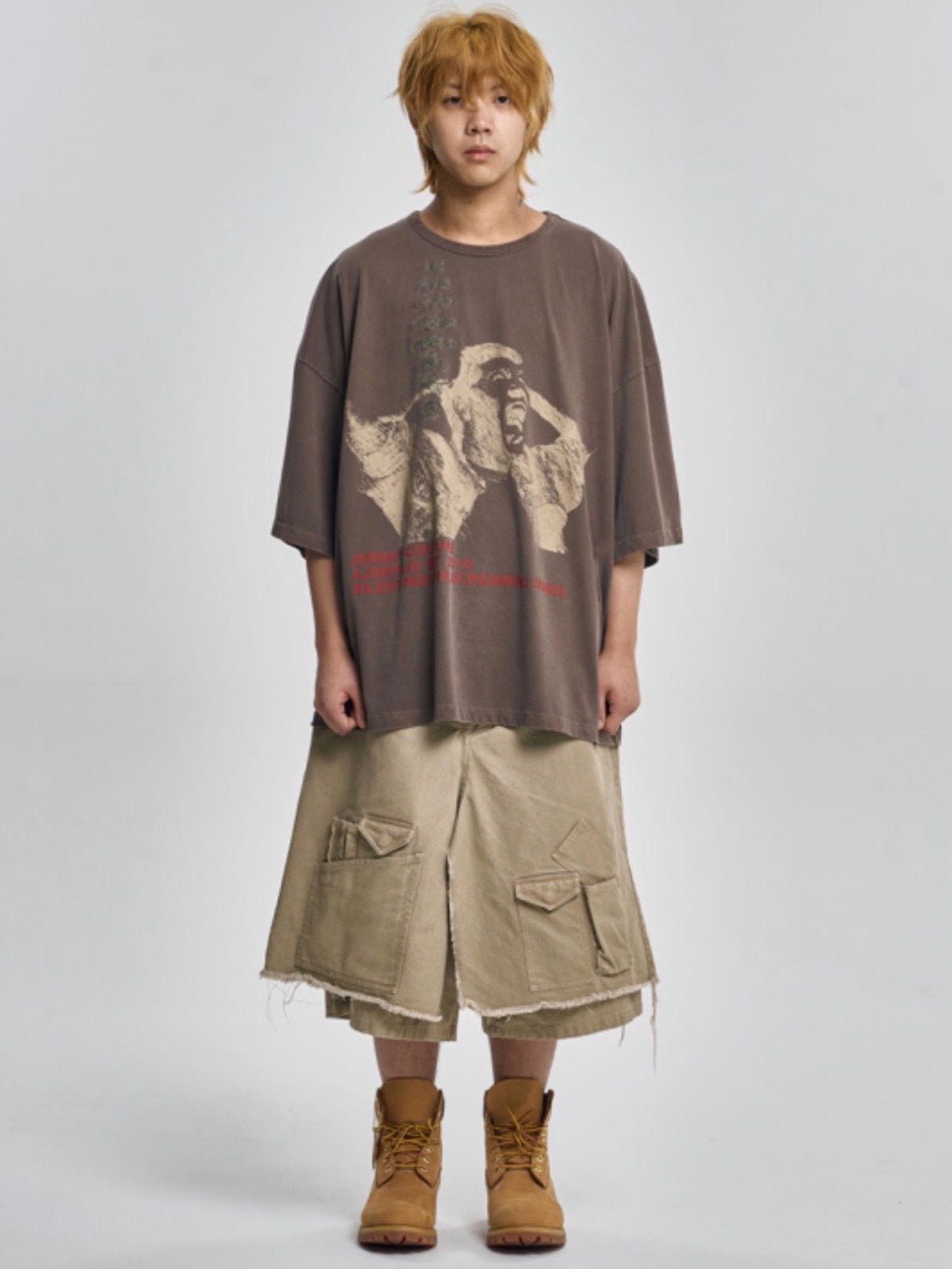 【AJOBYAJO】Soundless Wailing Wide T-Shirt