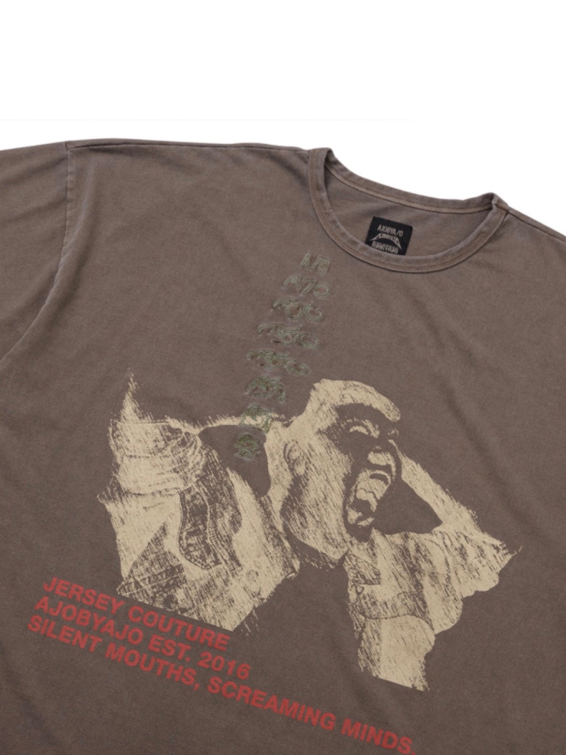 【AJOBYAJO】Soundless Wailing Wide T-Shirt