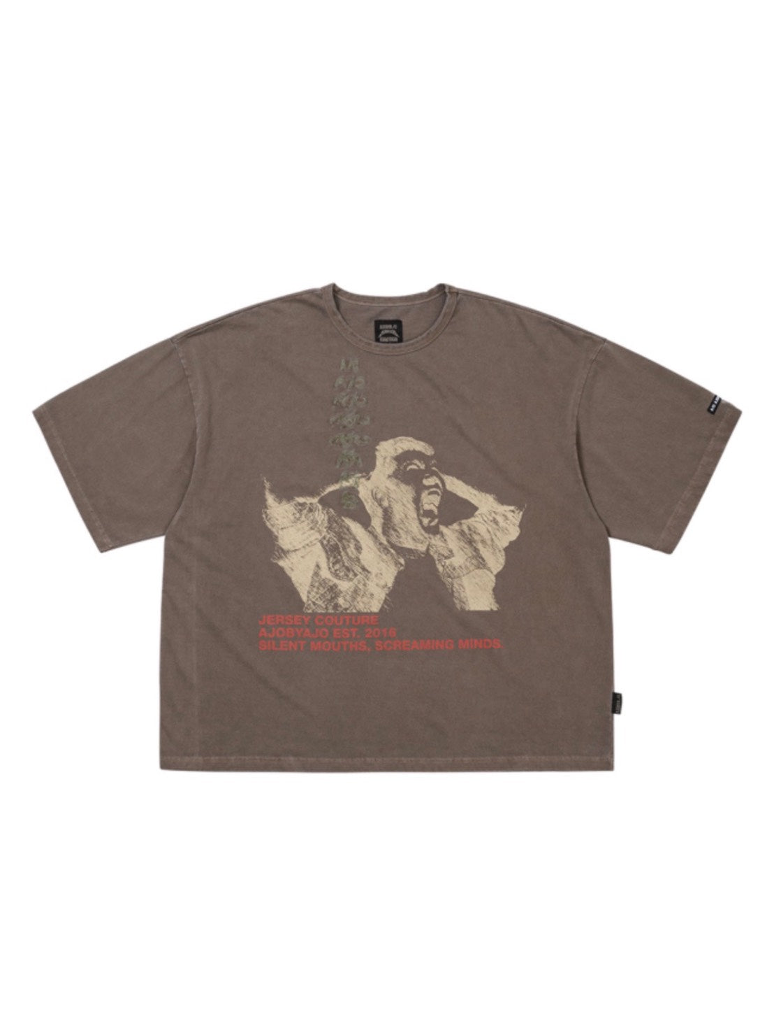 AJOBYAJO】Soundless Wailing Wide T-Shirt – PRESSING WEB SHOP