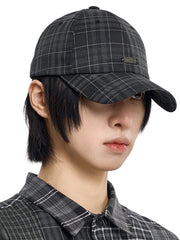 【AJOBYAJO】Check Baseball Cap