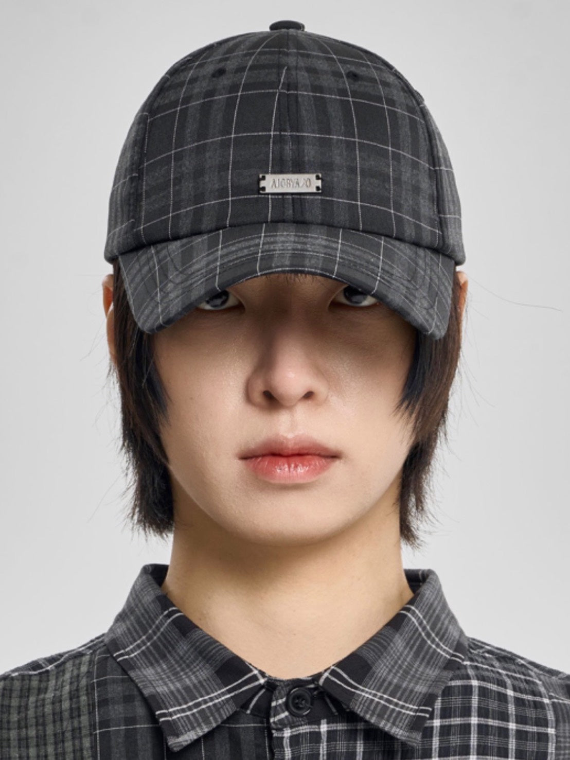 【AJOBYAJO】Check Baseball Cap