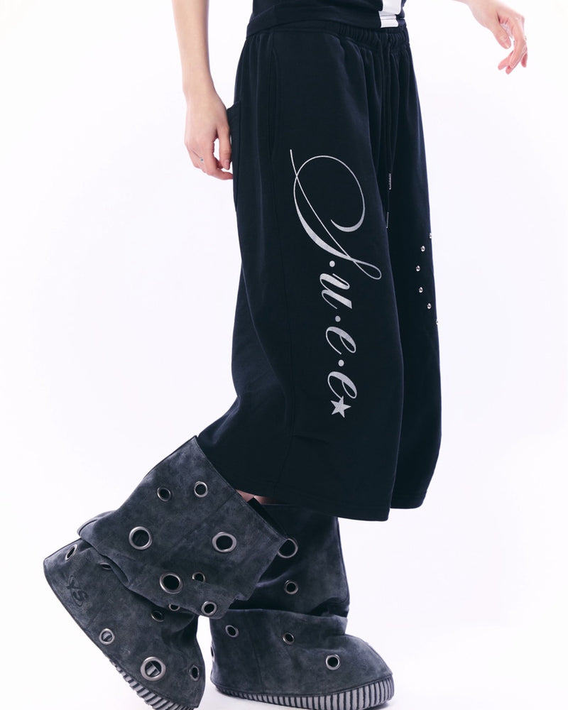 【SETUP‐EXE】HEART STUD LOGO BERMUDA PANTS