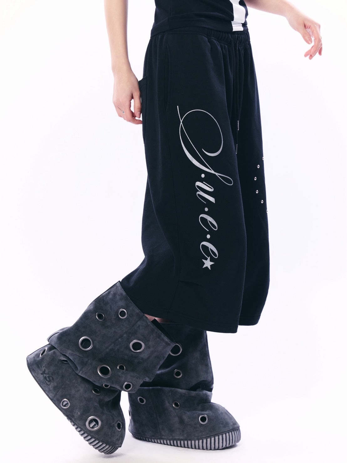 【SETUP‐EXE】HEART STUD LOGO BERMUDA PANTS