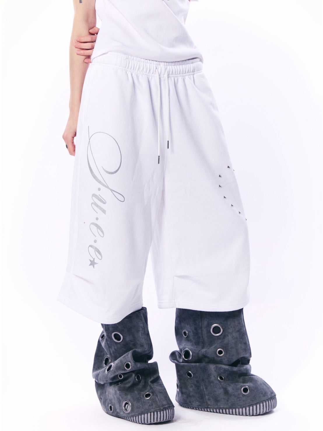 【SETUP‐EXE】HEART STUD LOGO BERMUDA PANTS