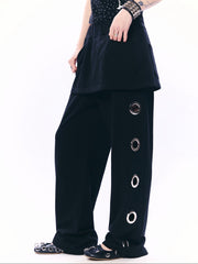 【SETUP‐EXE】BOLD EYELET SKIRT PANTS