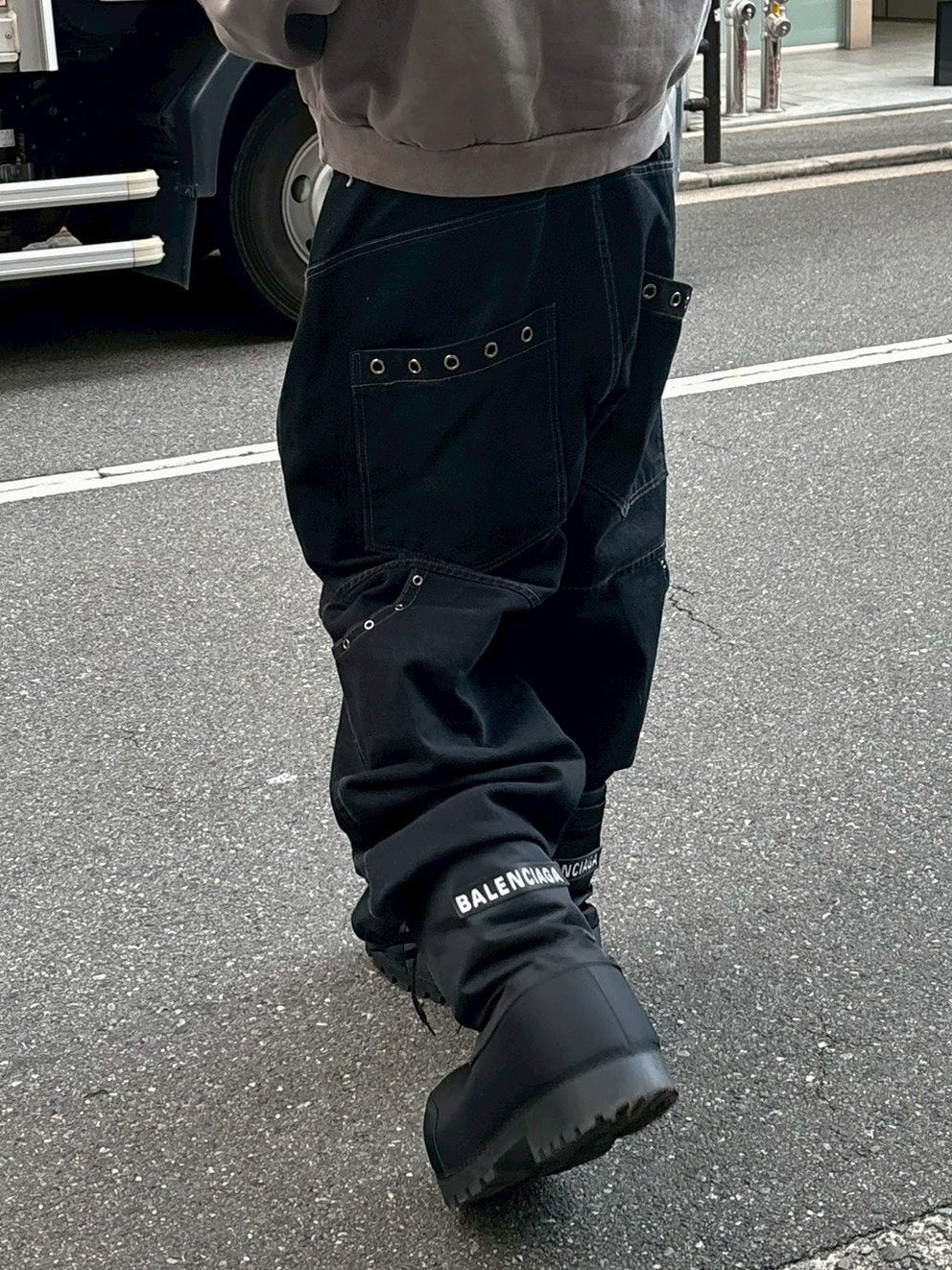 受注制【Chikashitsu +】eyelet pocket balloon pants