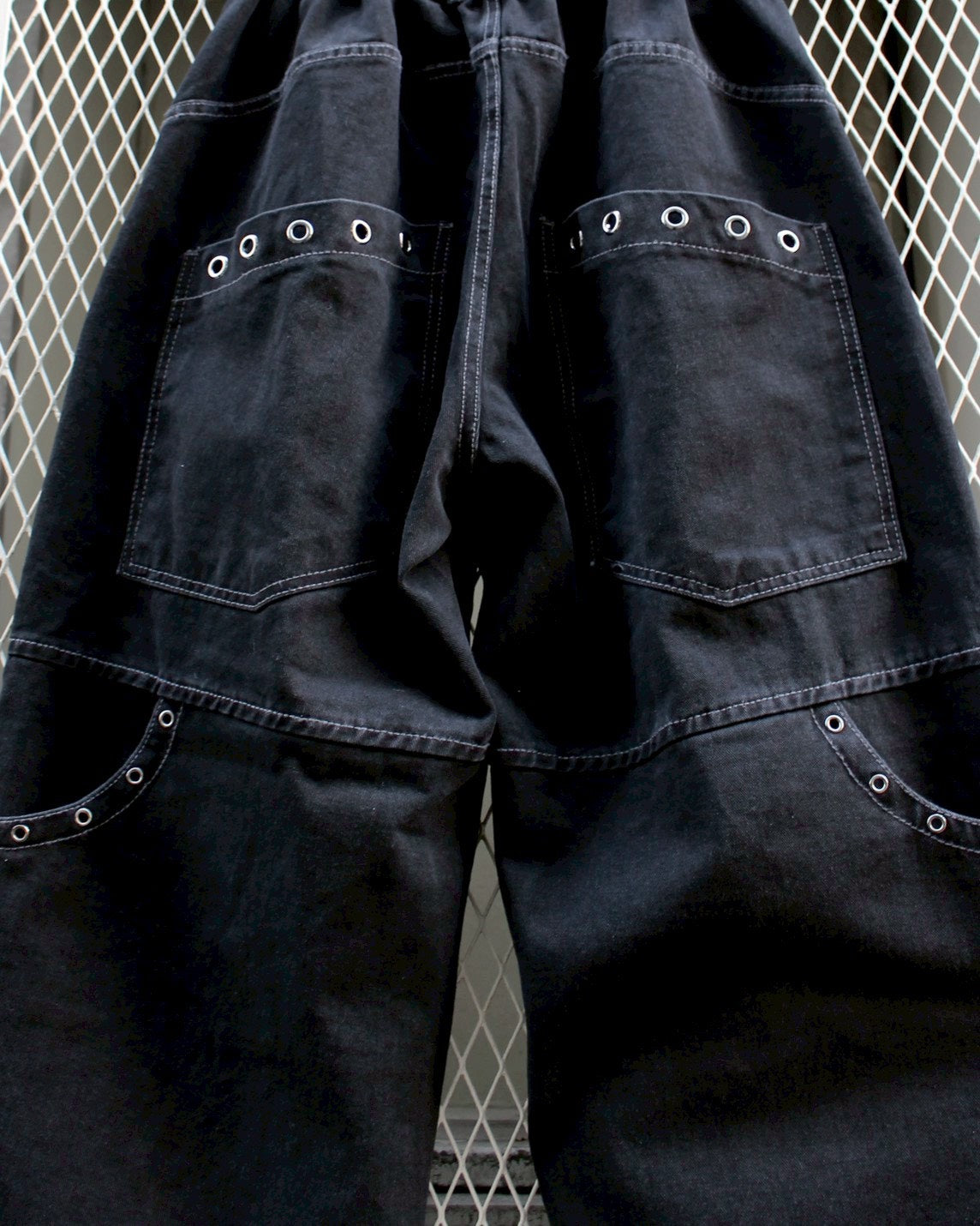受注制【Chikashitsu +】eyelet pocket balloon pants