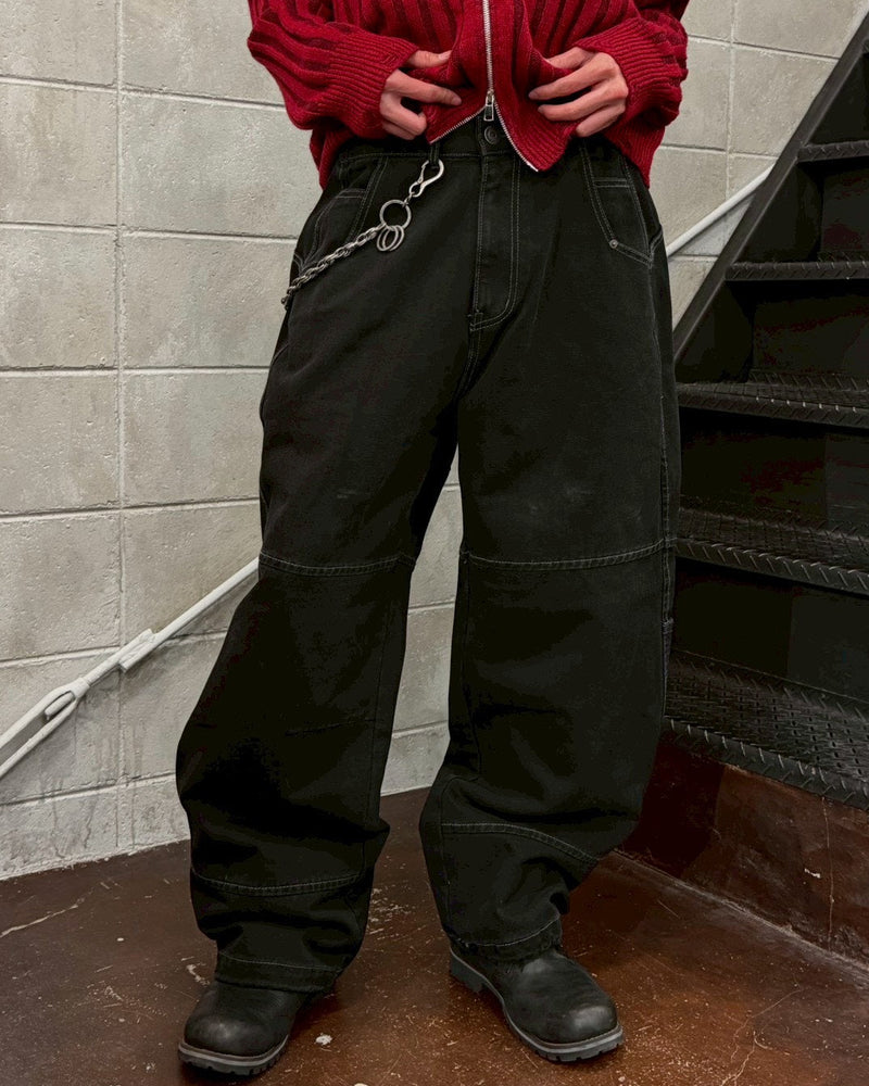 受注制【Chikashitsu +】eyelet pocket balloon pants