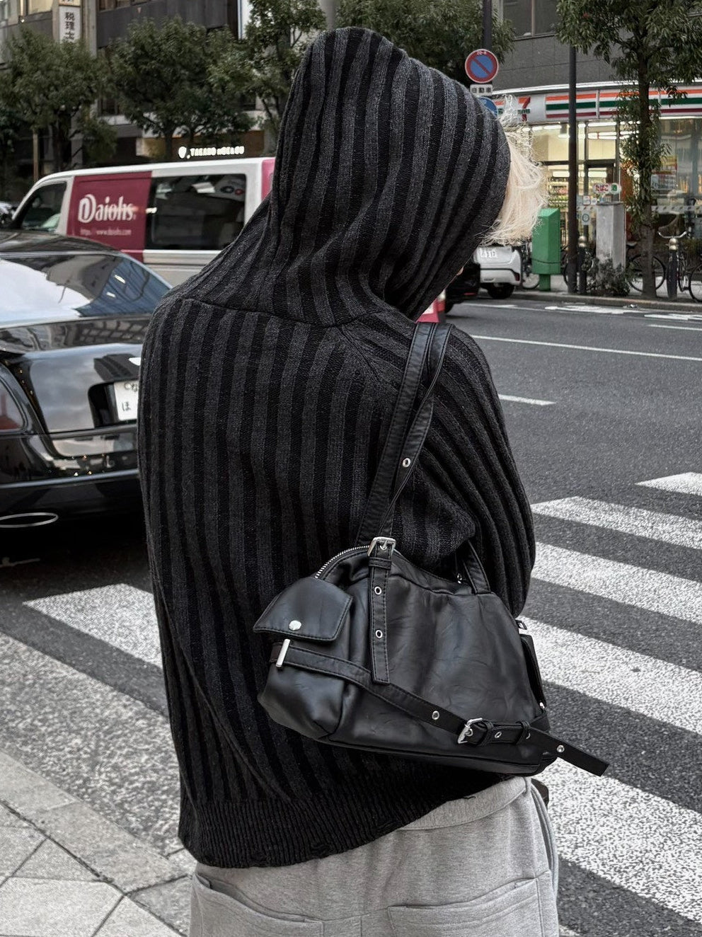 受注制【Chikashitsu +】next wool knit zip hoodie (2color)