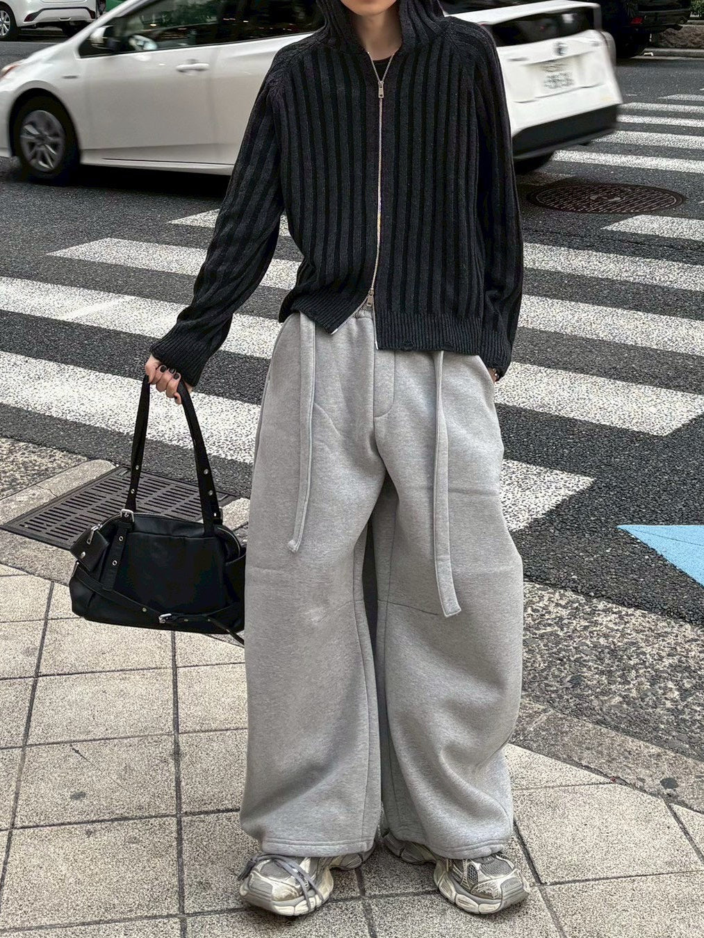 受注制【Chikashitsu +】next wool knit zip hoodie (2color)