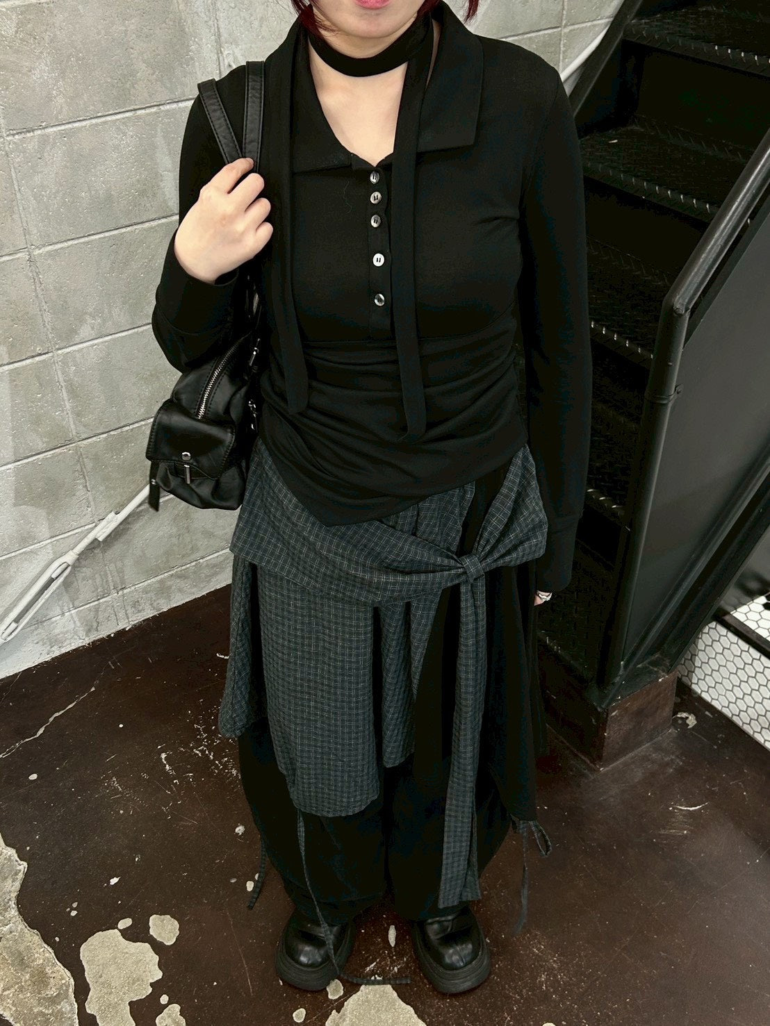 受注制【Chikashitsu +】vintage belt shoulder bag (2color)