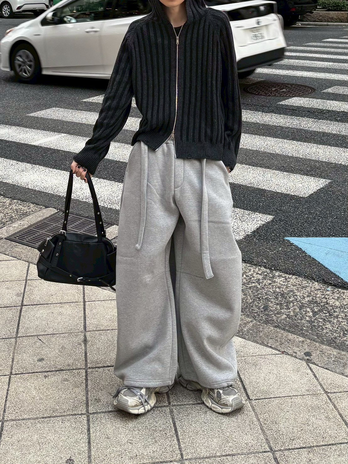 受注制【Chikashitsu +】vintage belt shoulder bag (2color)