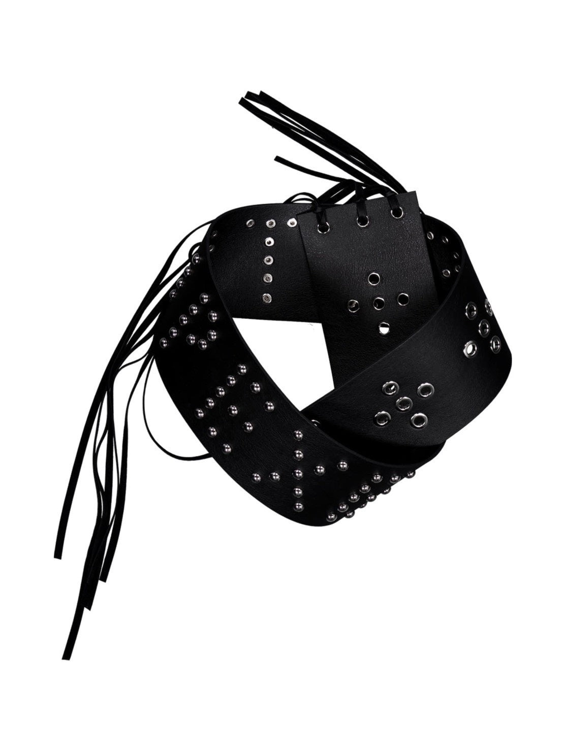 【SETUP‐EXE】LOGO STUDDED TIE BELT