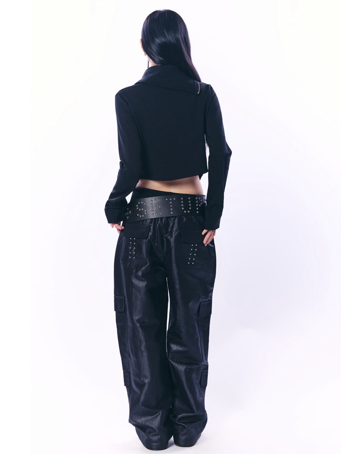 【SETUP‐EXE】LOGO STUDDED TIE BELT