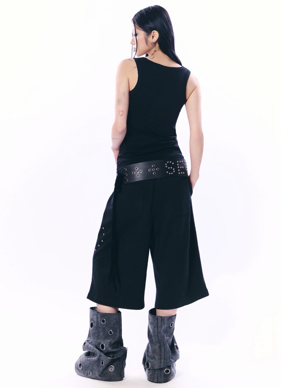 【SETUP‐EXE】LOGO STUDDED TIE BELT