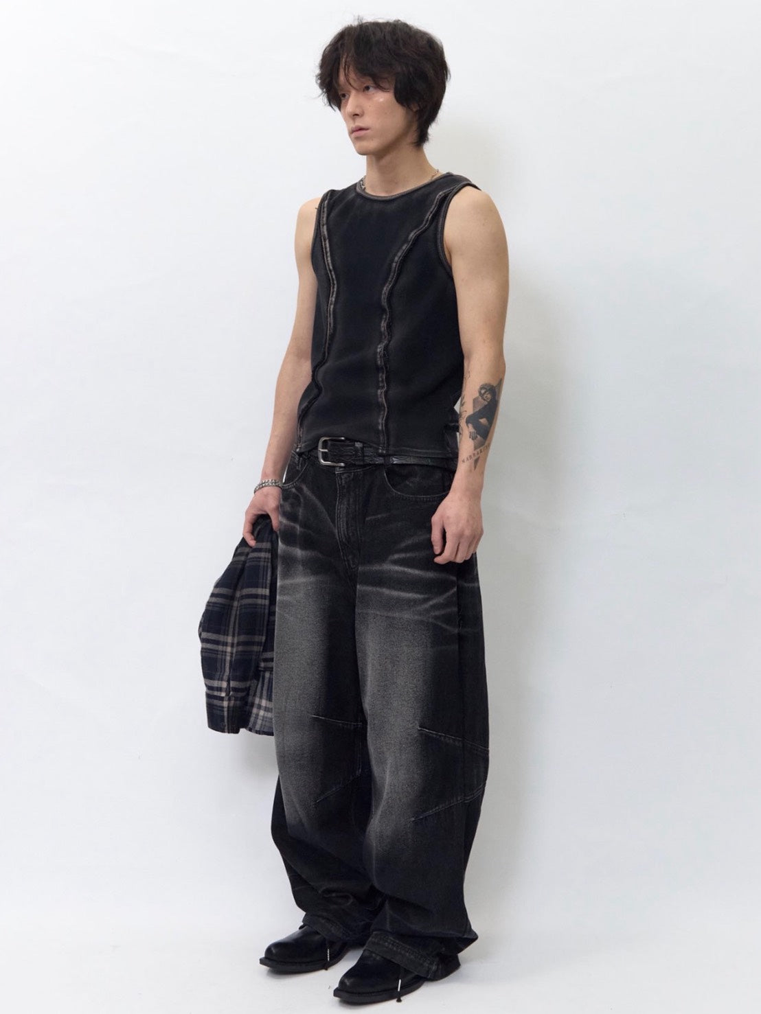 【BLR BLUER】Line Cut Sleeveless
