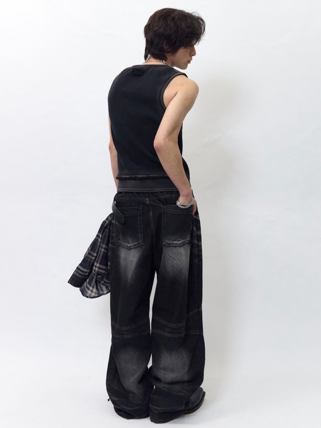 【BLR BLUER】Line Cut Sleeveless