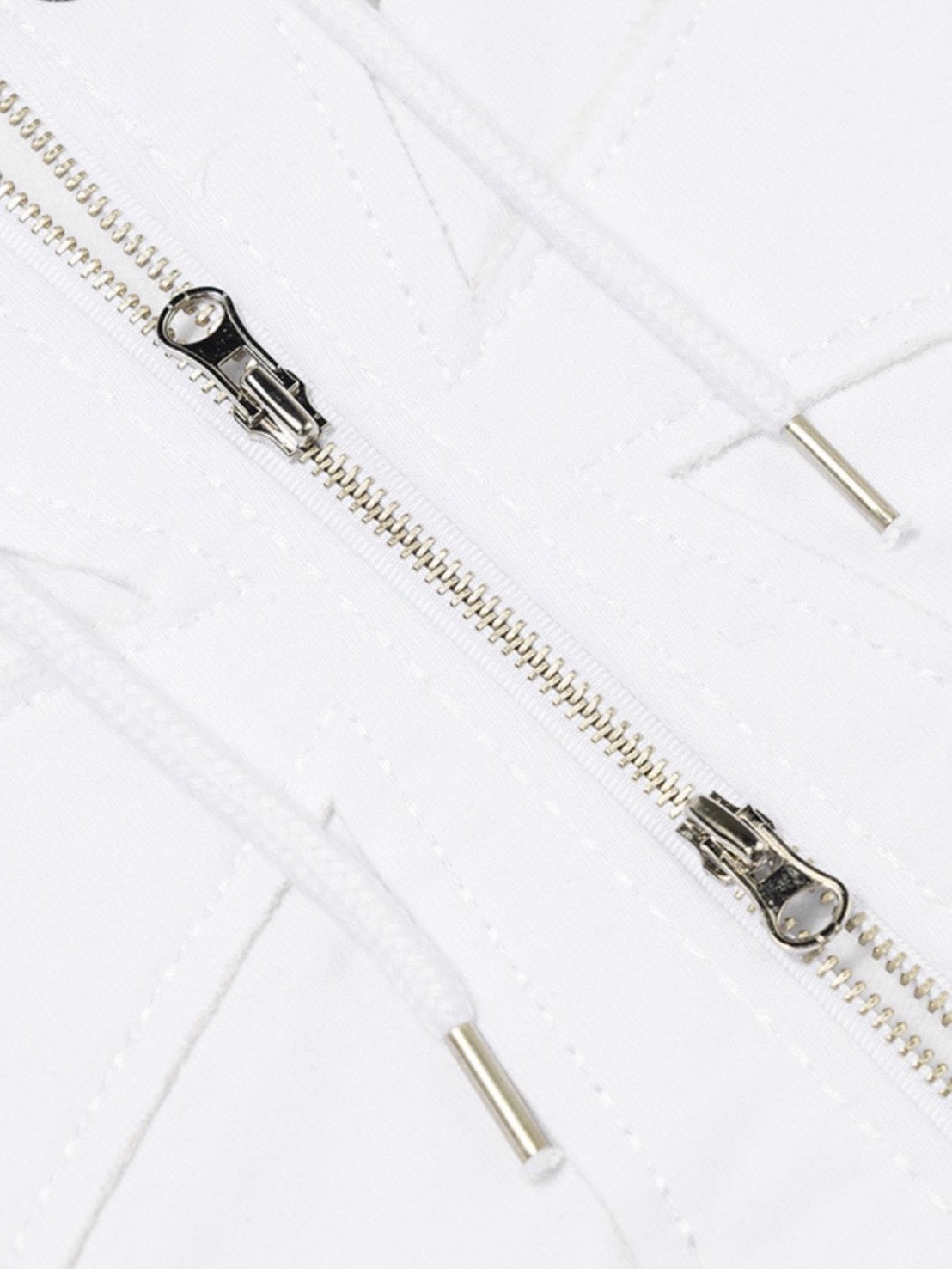 【FANCY CLUB】BIG CROSS EYELET HOODED ZIP-UP