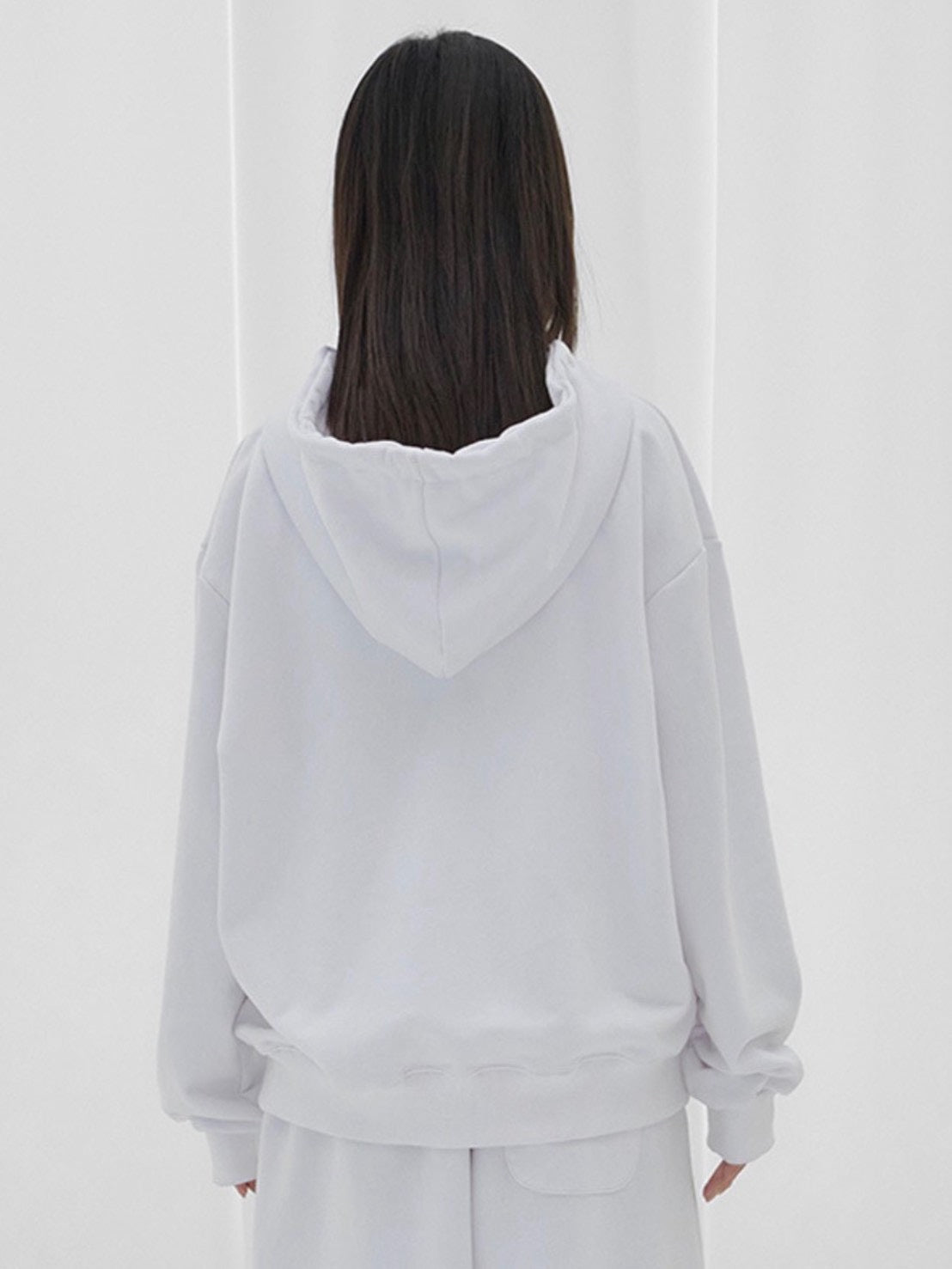 【FANCY CLUB】BIG CROSS EYELET HOODED ZIP-UP