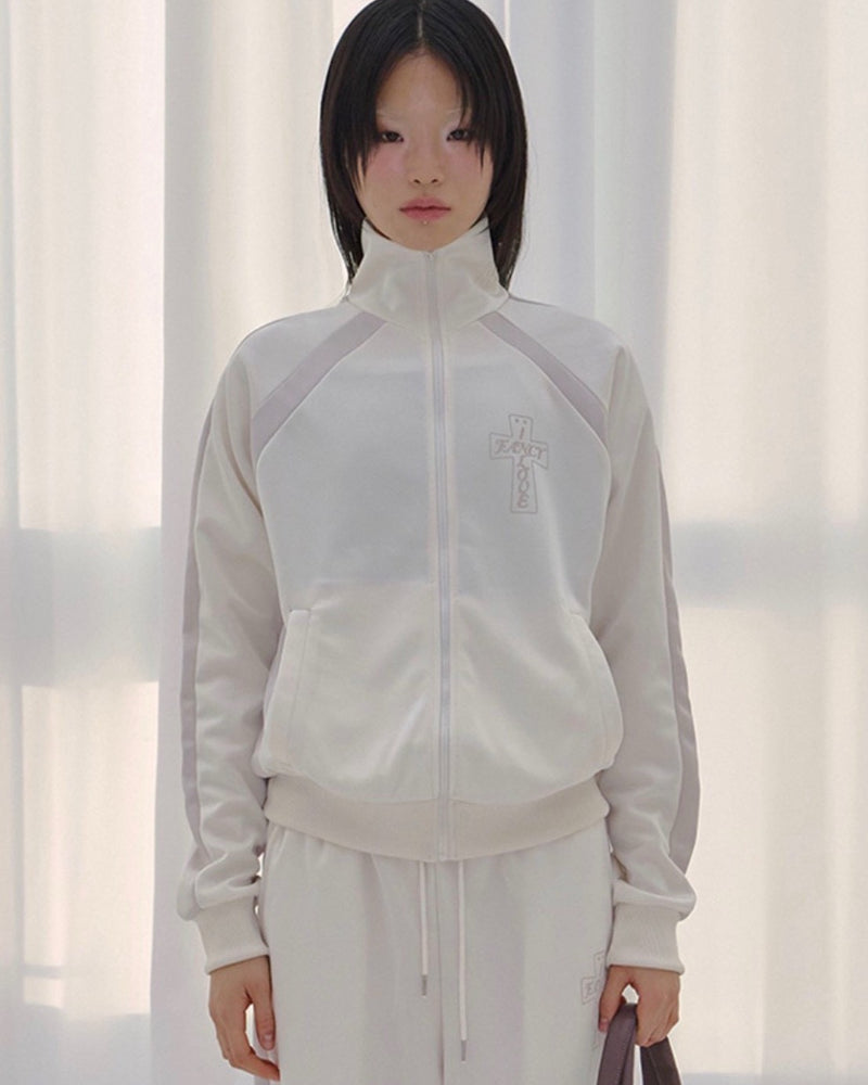 【FANCY CLUB】FROSS GLOSSY TRACK TOP