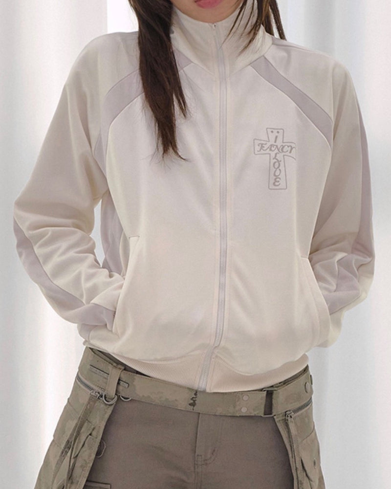 【FANCY CLUB】FROSS GLOSSY TRACK TOP