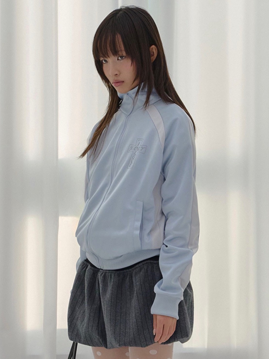 【FANCY CLUB】FROSS GLOSSY TRACK TOP