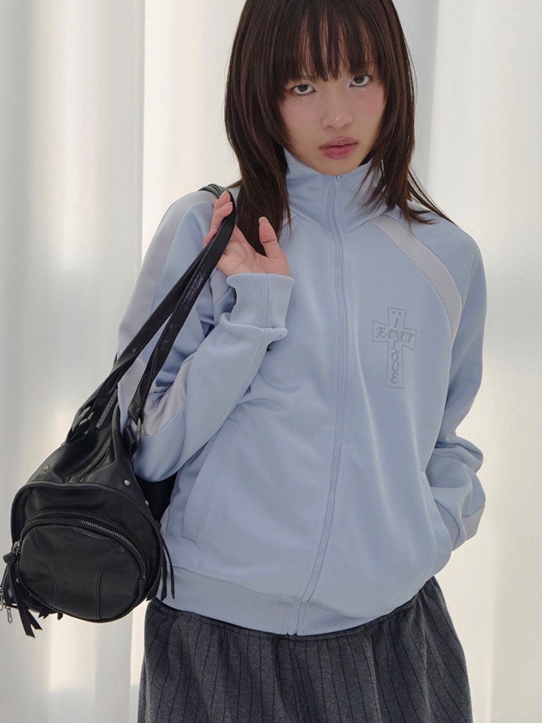 【FANCY CLUB】FROSS GLOSSY TRACK TOP